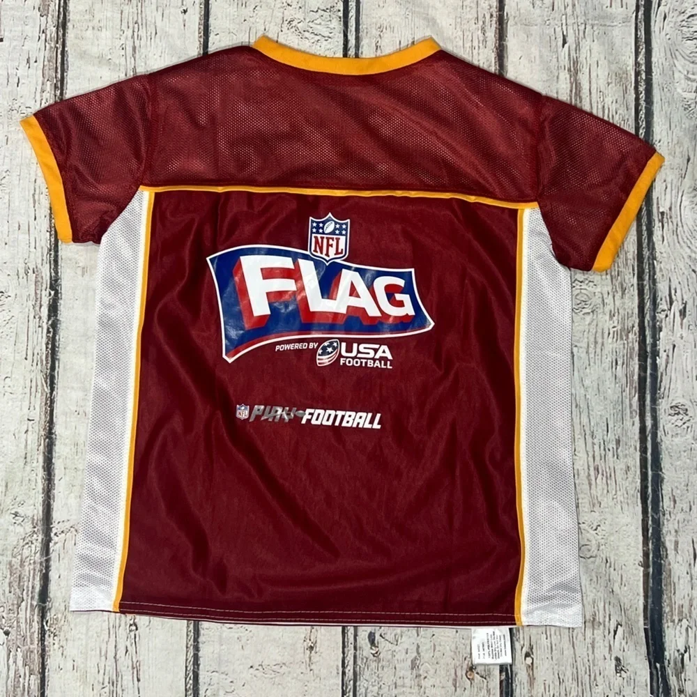 Washington Redskins Commanders Flag Football Boys Youth  NFL Jersey